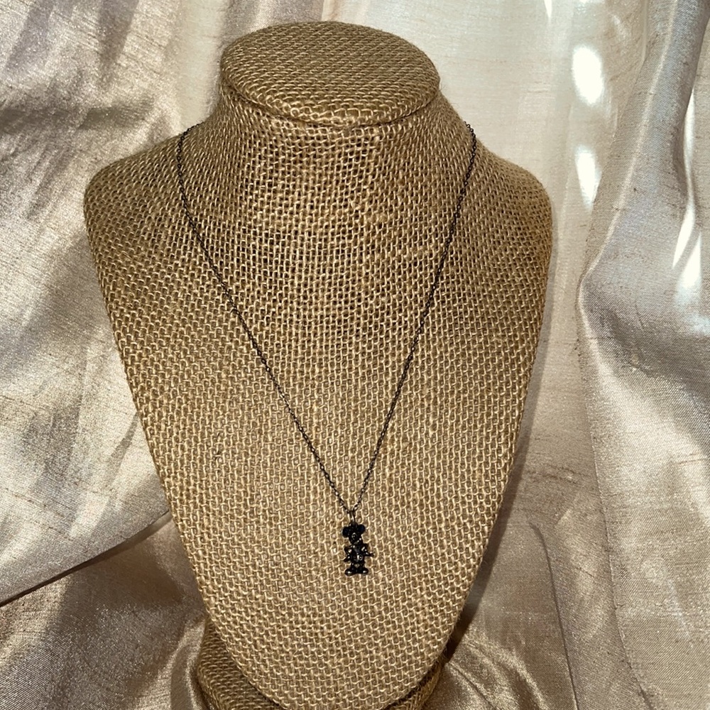 Vintage sterling silver Mickey Mouse necklace